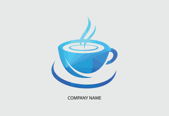 Coffee cup Logo coffee shop vector icon design Free Vector