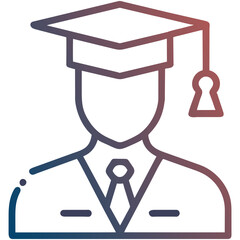 graduate with a square academic cap, representing education and success.