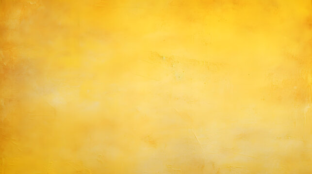 Yellow canvas painting background texture. generative AI.