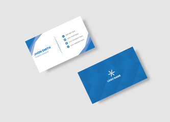 Modern professional business card design template