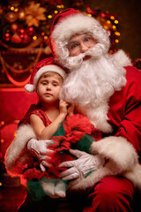 child with kind santa