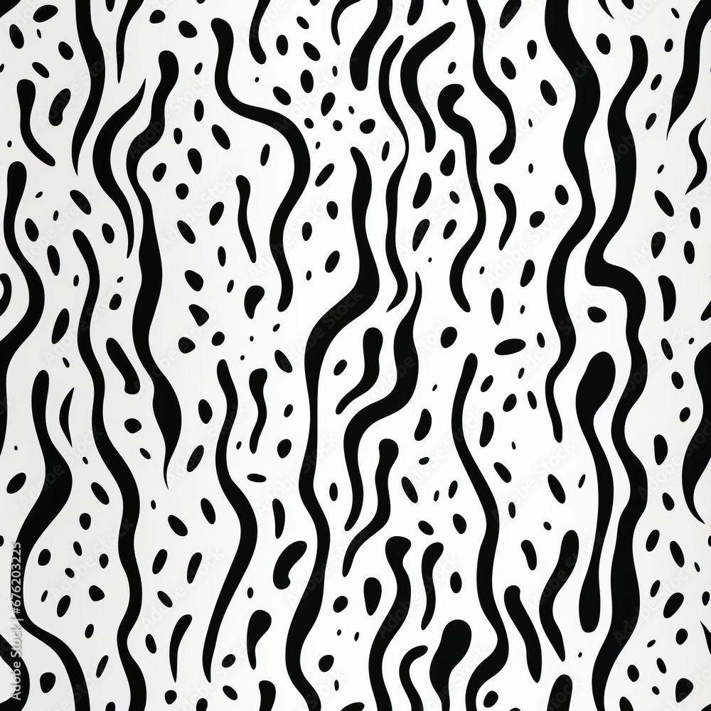 Poster abstract organic lines seamless vector patterns with trendy memphis and biological texture