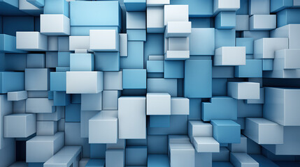 abstract blue blocks, squares background