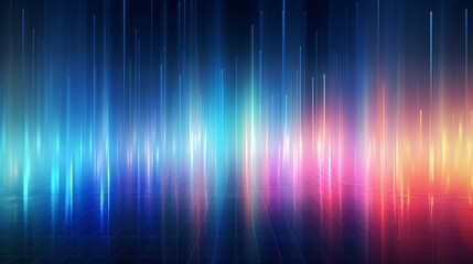 digital spectrum abstract ray lighting textured , copy space, 16:9