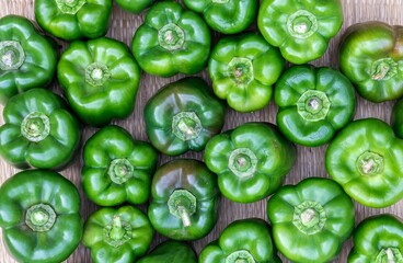 Capsicum or Bell Pepper Background in Horizontal Orientation