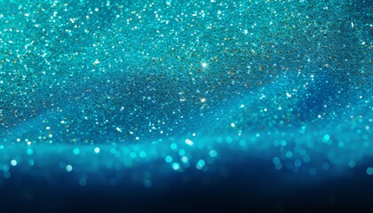Elegant blue gradient blending with sparkling silver glitter for stunning textured background