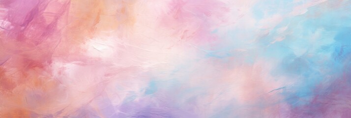 Vibrant and expressive abstract background in pastel tones created with broad strokes of oil paint - obrazy, fototapety, plakaty