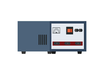 Voltage stabilizer. Simple flat illustration.
