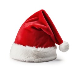 Santa Claus hat isolated on a white background.