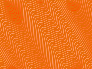 Background of Liquid Wave Lines and Orange Yellow Gradient Colors. Orange background with gold wave ornament.