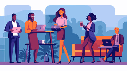 Concept vector illustration of business situation.