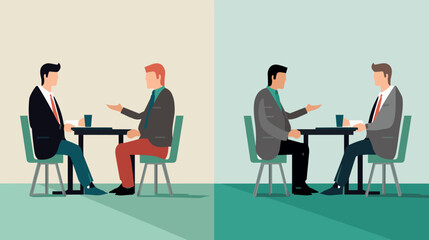 Concept vector illustration of business situation.