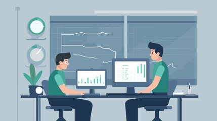 Concept vector illustration of business situation.