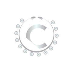 Initial C logo design vector Template. Abstract Letter C vector illustration logo design.
