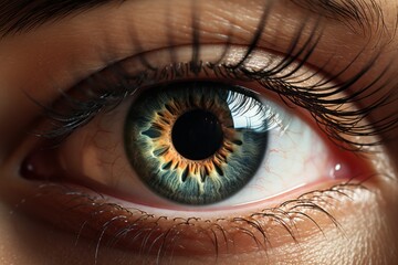 Close up of a female eye