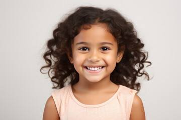 indian little girl with a smiling face