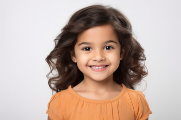 indian little girl with a smiling face