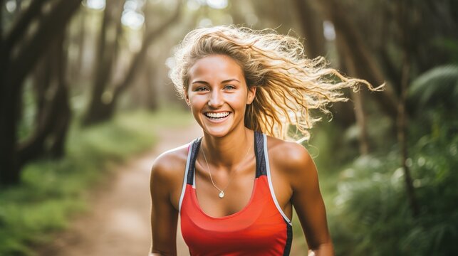 Healthy woman with beautiful smile