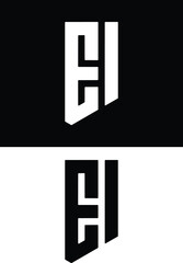Obraz premium Ei-letter-logo