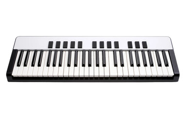 MIDI Keyboard Controller On Isolated background