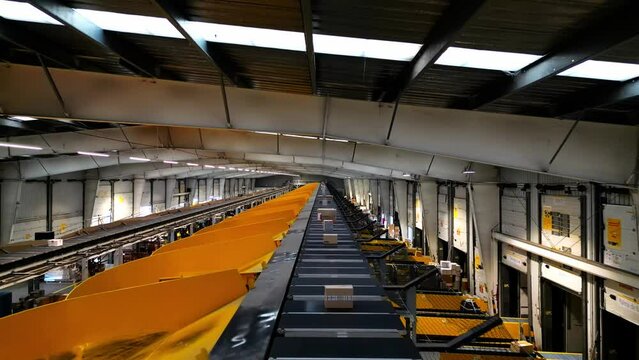 Inside of a package facility