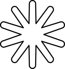 Star shape element. Geometric design