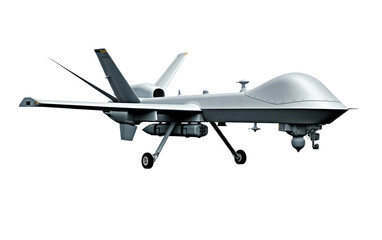 Contemporary MQ-9 Unmanned On Isolated background