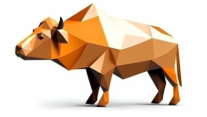 Obraz premium origami horse illustration