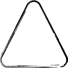Brush rounded triangle. Concept art