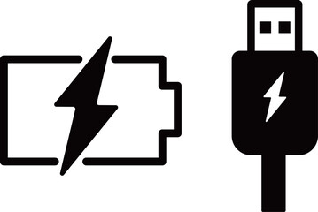 USB　Type-A　 充電　アイコン