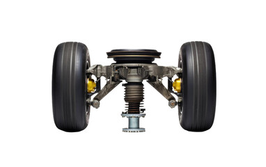Aircraft Landing Gear On Isolated Background