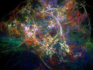 Imaginatory fractal abstract background Image