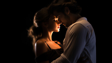 a couple in love Valentine' s day