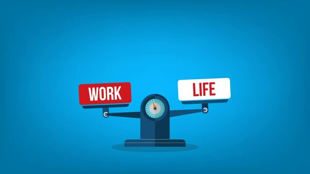 Balancing between work and life.