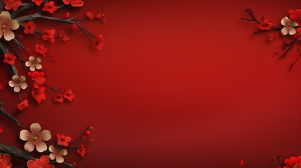 Obraz na płótnie Canvas chinese new year background with copy space ai generated