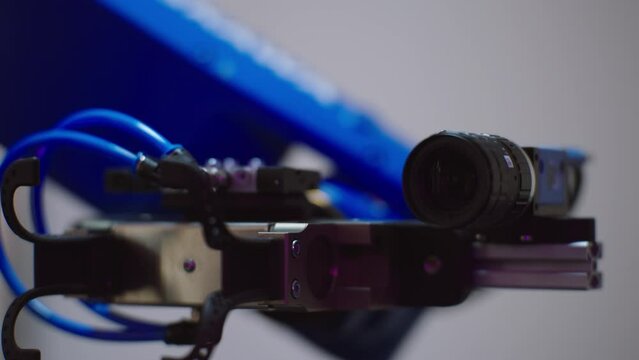 A Robot Arm moving around in a laboratory