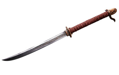 Samurai Sword On Transparent PNG - obrazy, fototapety, plakaty