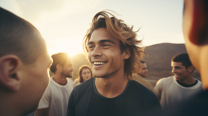 Team Strategy: Multi-Ethnic Athletes Planning Together