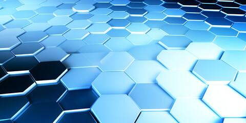 Technology hexagon pattern background,