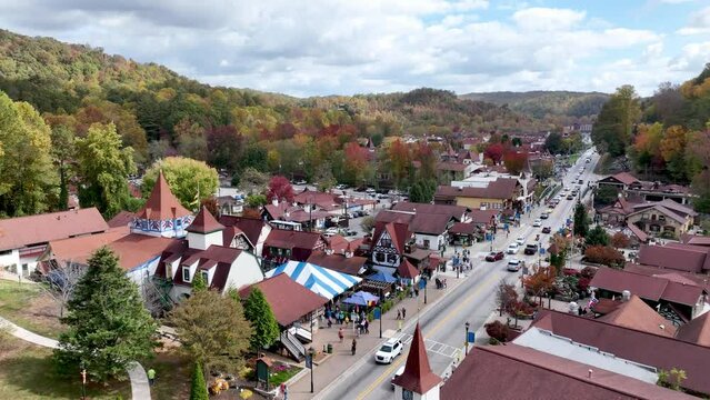 aerial push in helen georgia