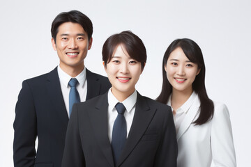 Group of successful japanese businesspeople