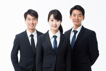 Group of successful japanese businesspeople