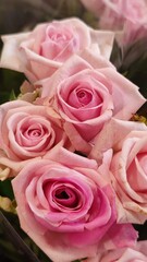 pink roses bouquet