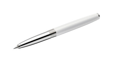 Silver Ink Pen On Transparent PNG