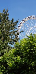 Fototapeta premium ferris wheel on a day