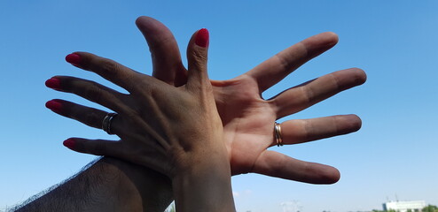 hands in the sky silver wedding anniversary