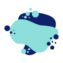  Abstract blotch shape and Liquid shape elements. 