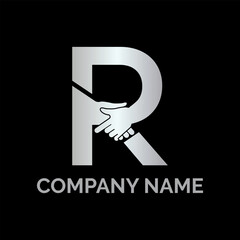 Initial R logo design vector Template. Abstract Letter R vector illustration logo design.