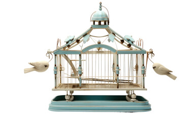 Stylish Finch Cage with Swing and Perches On Transparent PNG