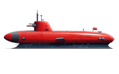Submarine Cutout On Transparent PNG
